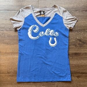 NFL Team Apparel Women's Blue and Gray Shirt